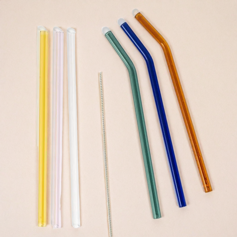 glazen rietjes set