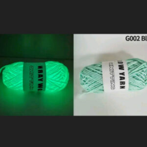 Glow in the Dark Wol Blauw