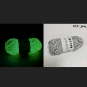 Glow in the Dark Wol Grijs