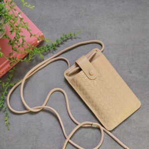 Universeel Telefoontasje Beige