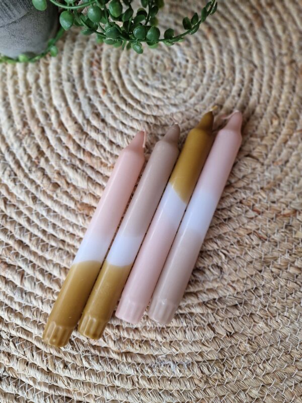 diner kaarsen pastel