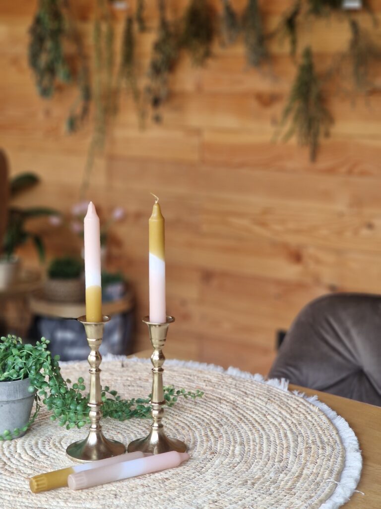 diner kaarsen pastel