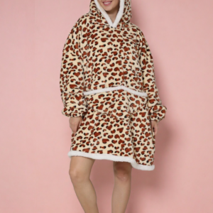 Hoodie Blanket Leopard