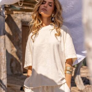 Badstof T-shirt – Oversized | One Size | 100% Katoen