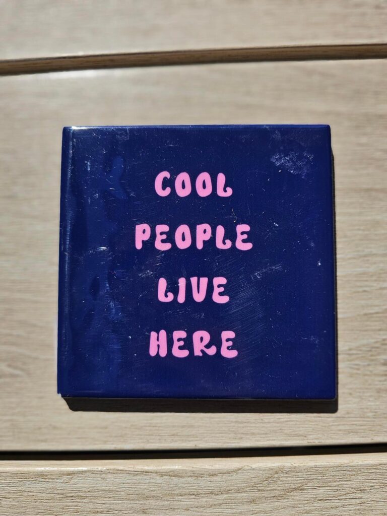 Tekst tegeltje Zero Waste Cool People