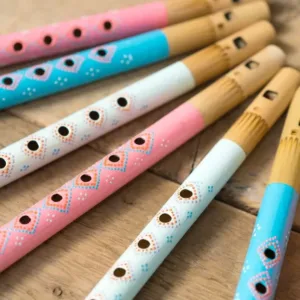 Pastelkleurige bamboefluit 🎶