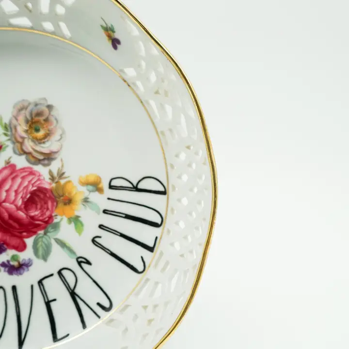 vintage wandbordje Coffee Lovers