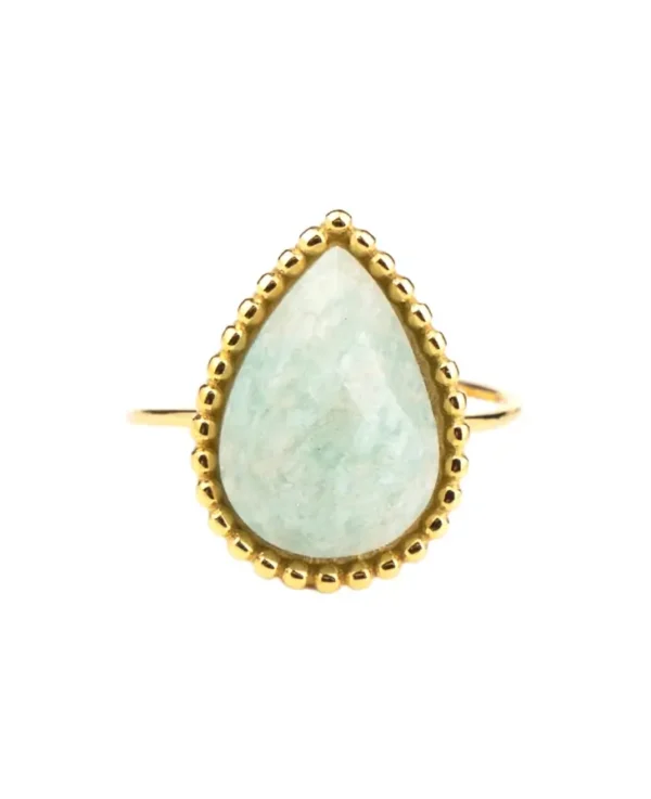 Amazoniet Ring Druppel