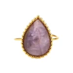 Druppel Ring Amethist