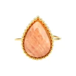 Druppel Ring Sun Stone