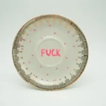 Wandbordje Fuck, vintage