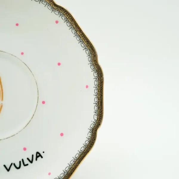 wandbordje vintage viva la vulva