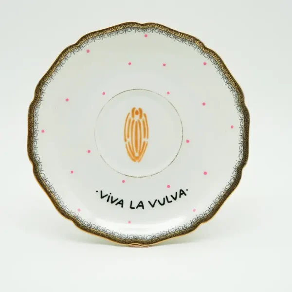 wandbordje vintage viva la vulva