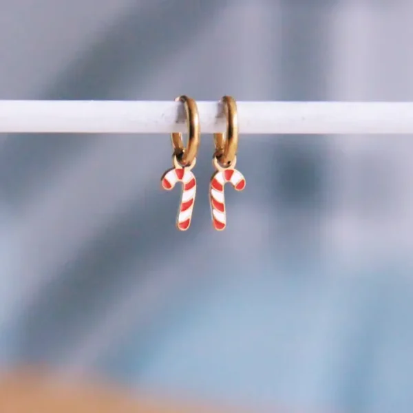 Oorbellen Candy Cane