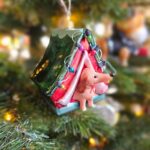 Teckel in Tent kersthanger