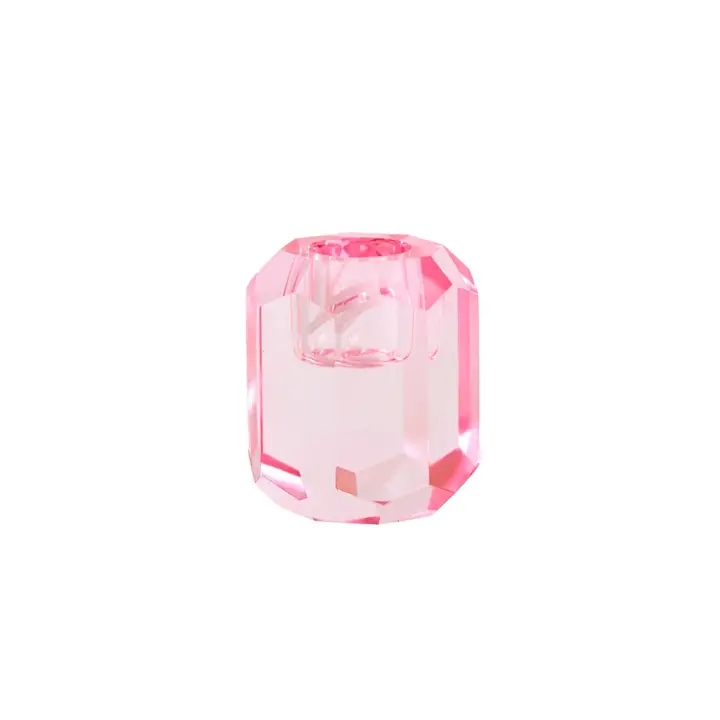 Kandelaar Crystal Pink