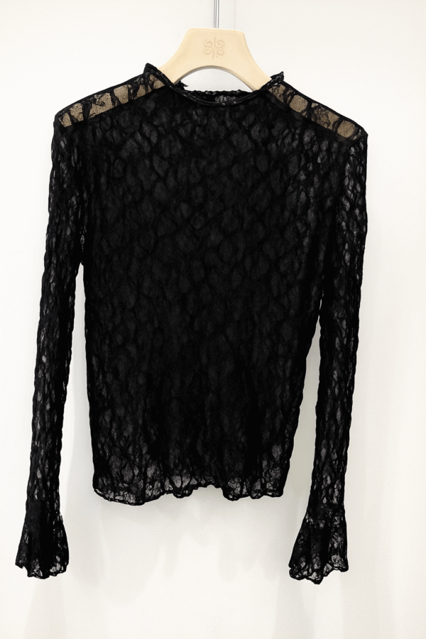 Lace Top Zwart