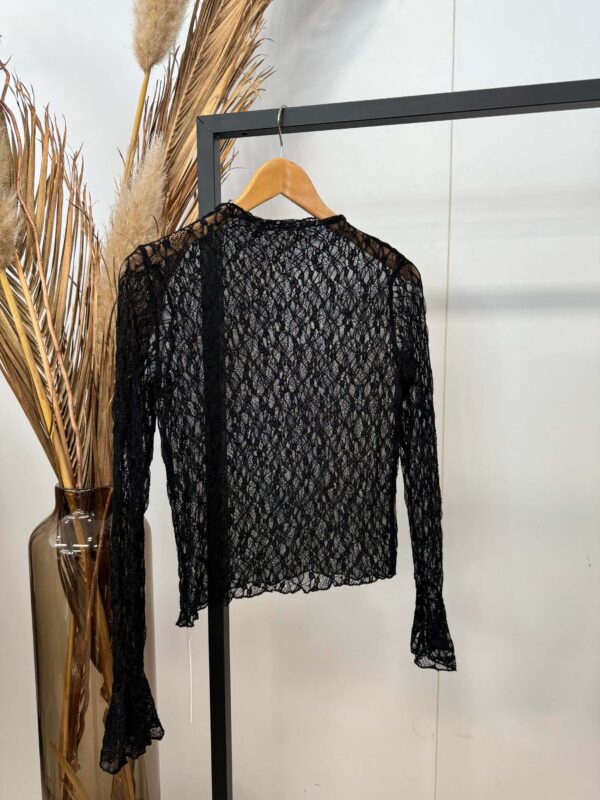 Lace Top Zwart