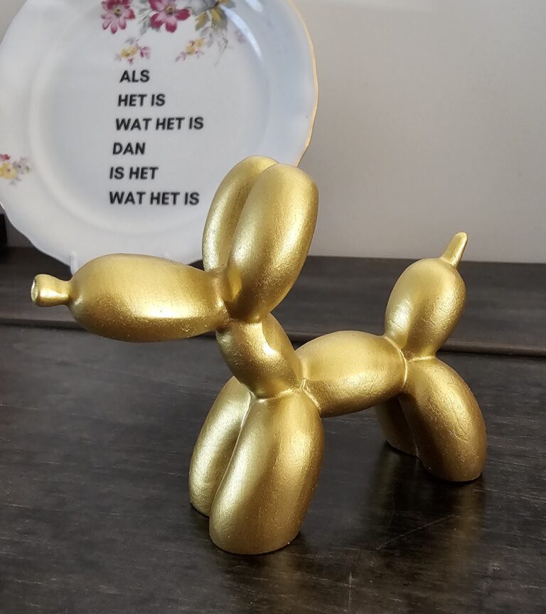 Ballonhondje Goud