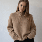 Knitted Button Sweater – Bruin