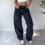 Balloon Jeans – Zwart |