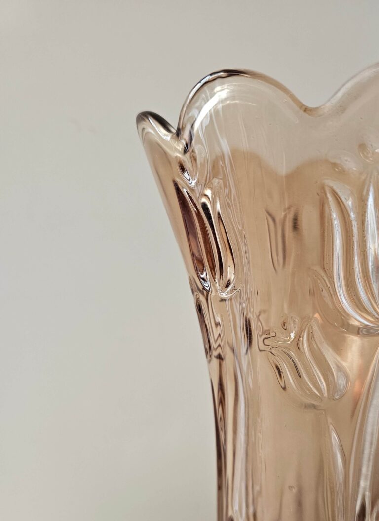 Glazen Vaas met Tulpen Patroon