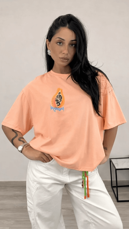 T-shirt Papaya