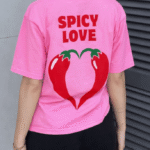 T-shirt Spicy Love – Roze