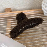 Haarclip Teddy Donkerbruin