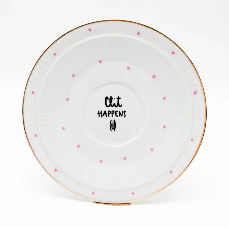 Vintage Wandbordje – “Clit Happens”
