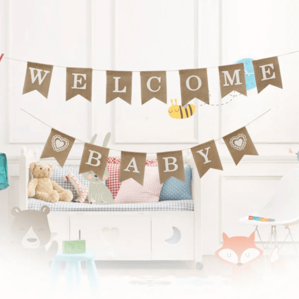 Slinger “Welcome Baby” – Jute