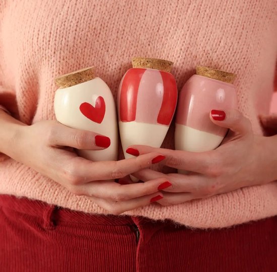 Mini Bewatering Olla’s Trio – Red & Pink