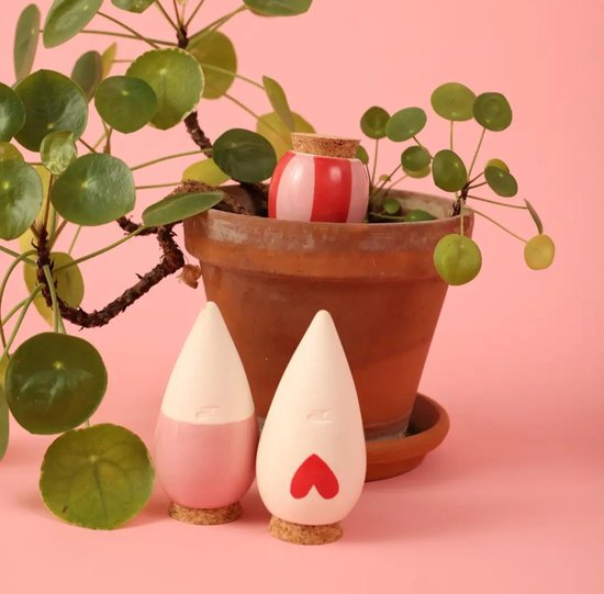 Mini Bewatering Olla’s Trio – Red & Pink