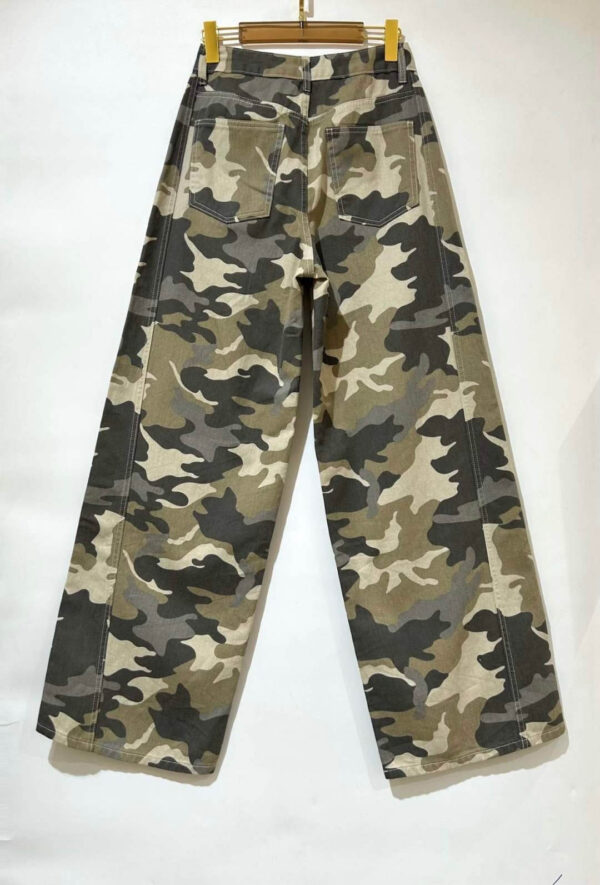 Camo Wide Leg Jeans