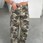 Camo Wide Leg Jeans