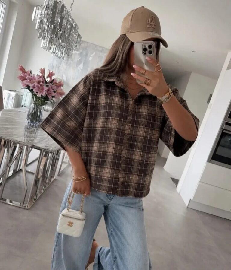 Oversized Cropped Blouse Ruit