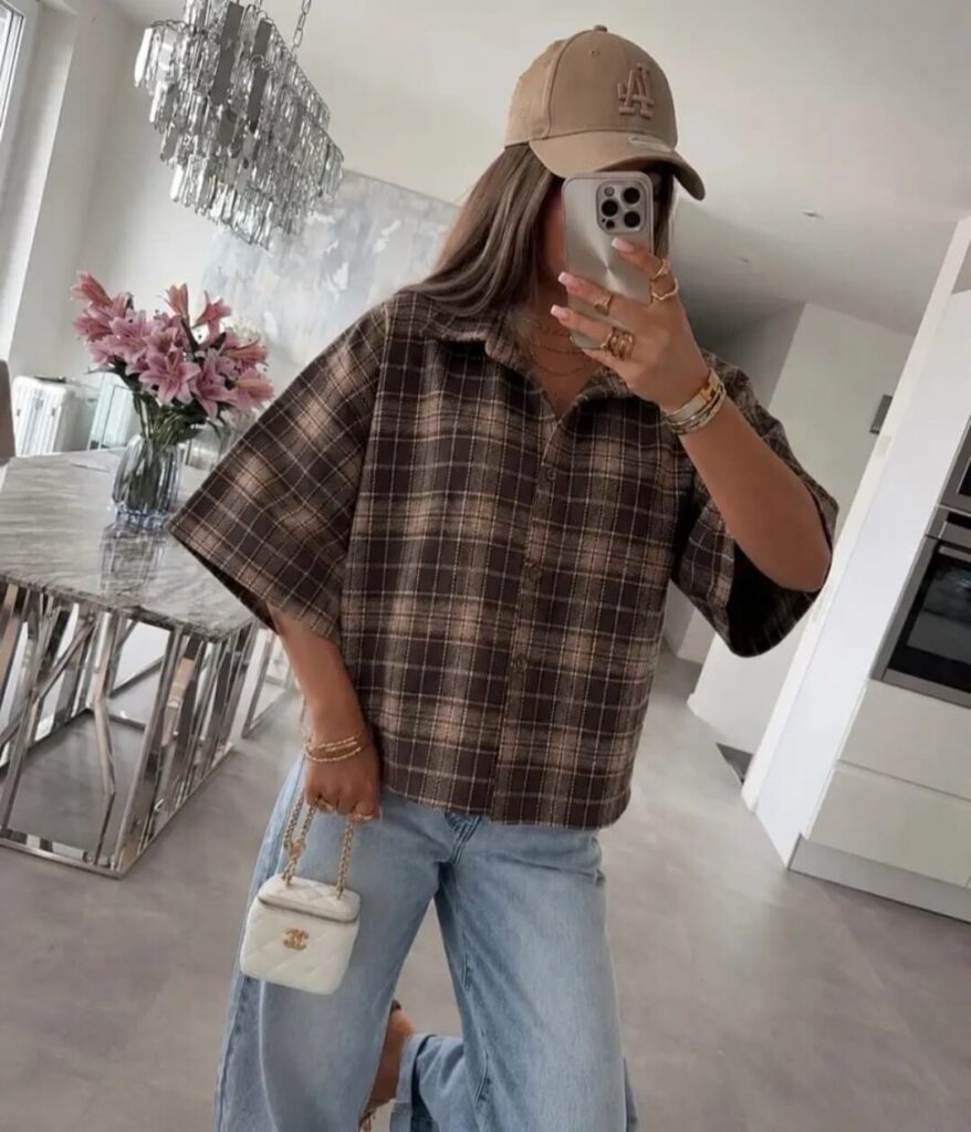 Oversized Cropped Blouse Ruit
