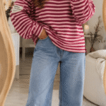 Sweater Streep Roze