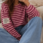 Sweater Streep Roze