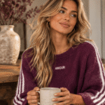 AMOUR Sweater – Burgundy