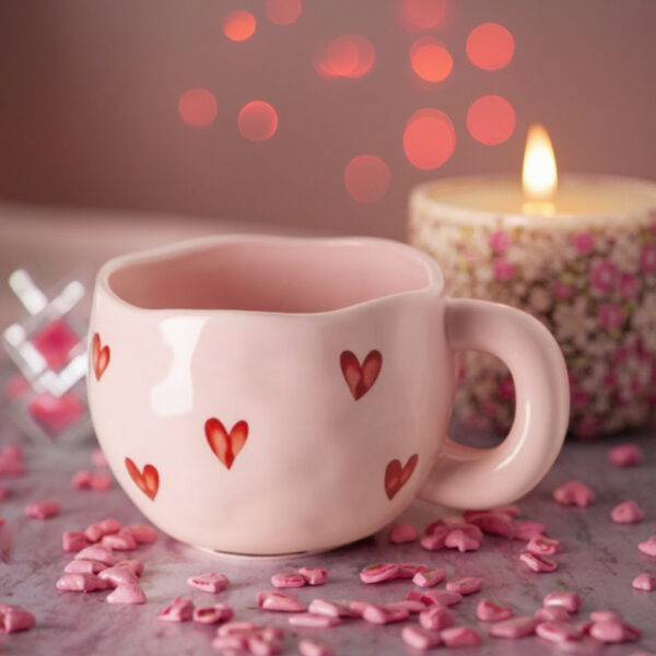 Roze Mok met Hartjes