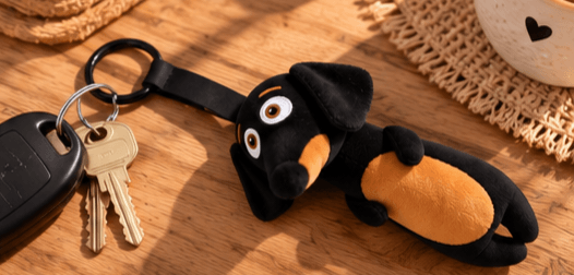 Teckel sleutelhanger